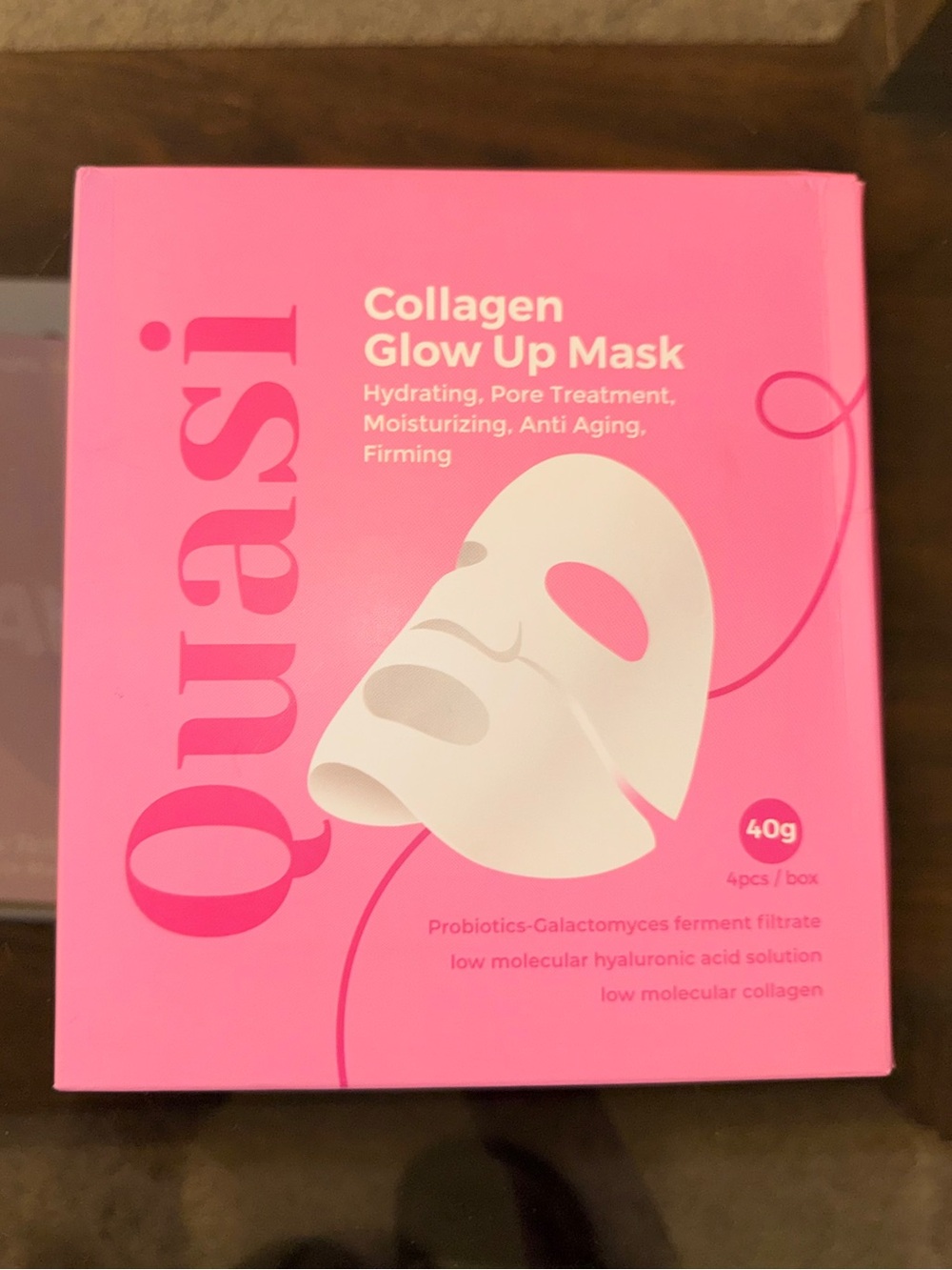 Quasi Collagen Glow Up Mask 2.0 - Deep Hydration, Skin Firming, Pore Minimizing